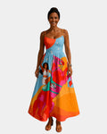 Chanaëlle | Robe midi à motif