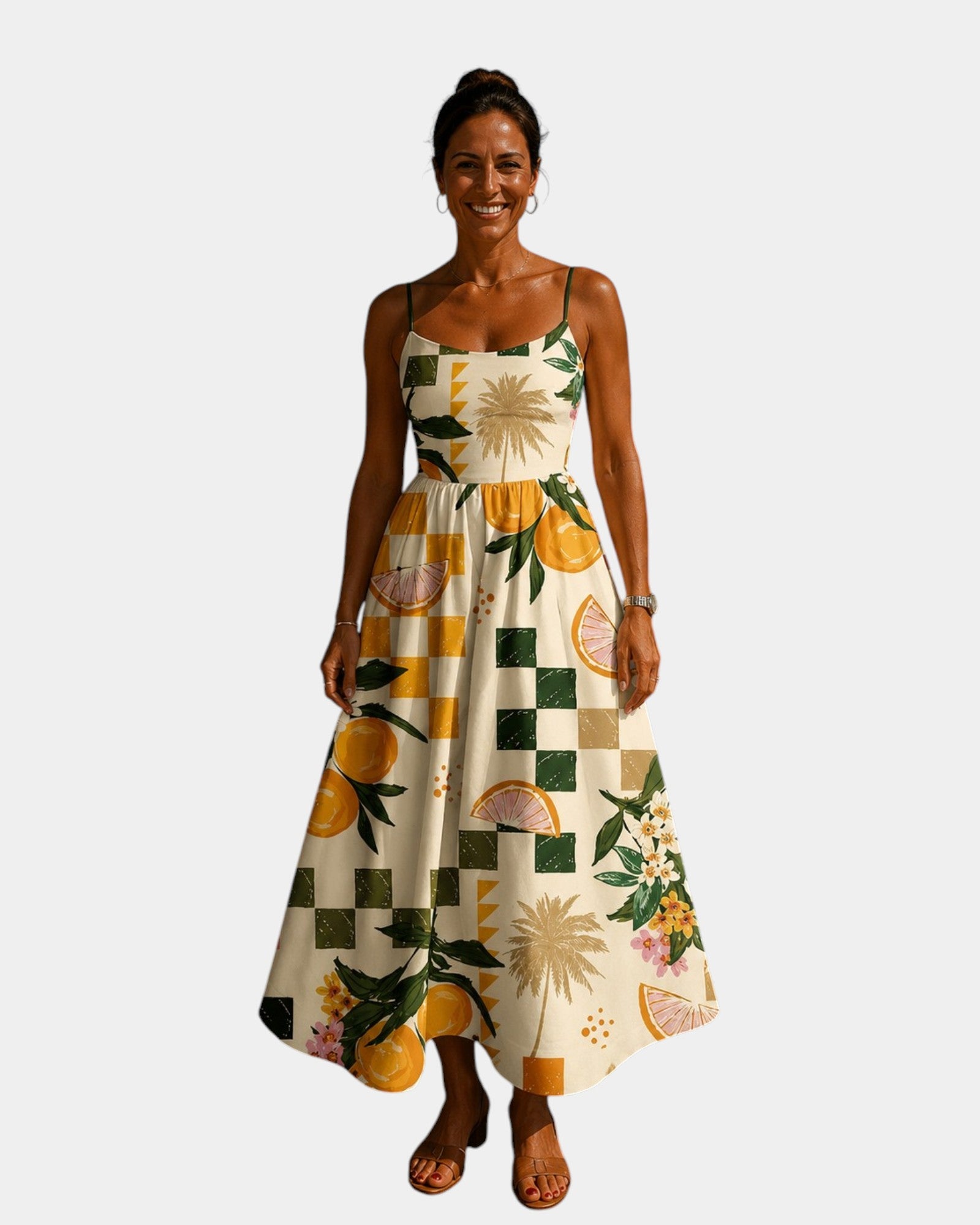 Cilie | Robe midi à motif