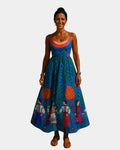 Doriane | Robe midi à motif