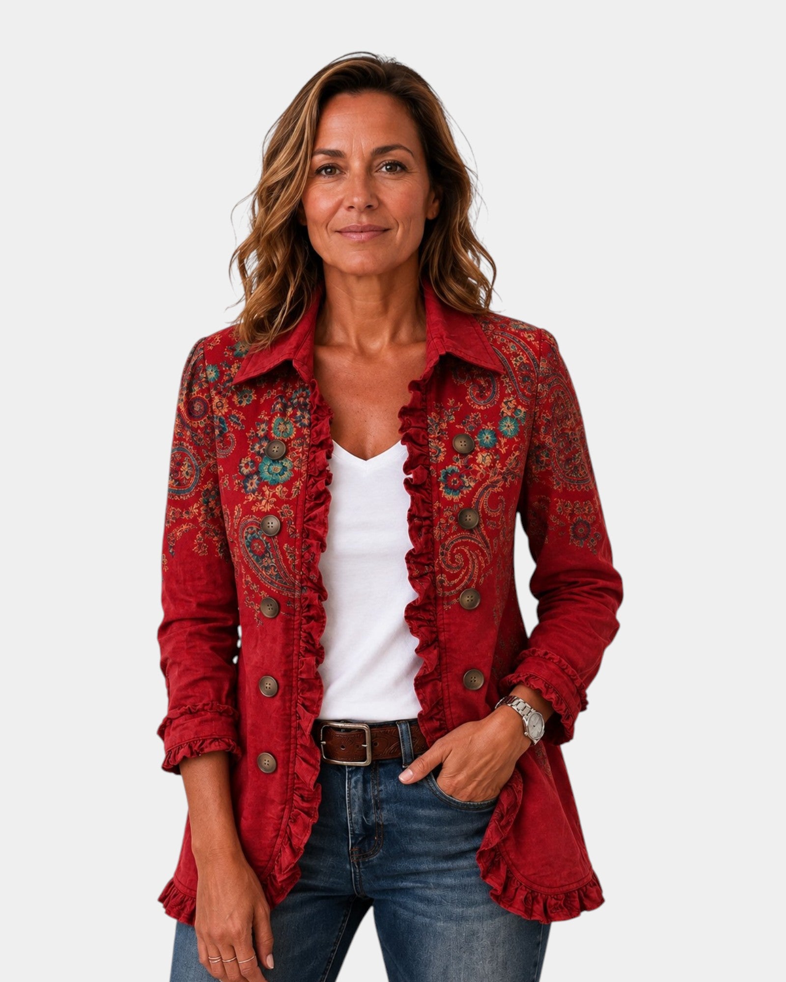 Inmaculada | Veste en Cachemire avec Volants