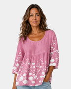 Laure | Blouse Brodée de Fleurs