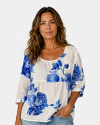 Laure | Blouse Brodée de Fleurs