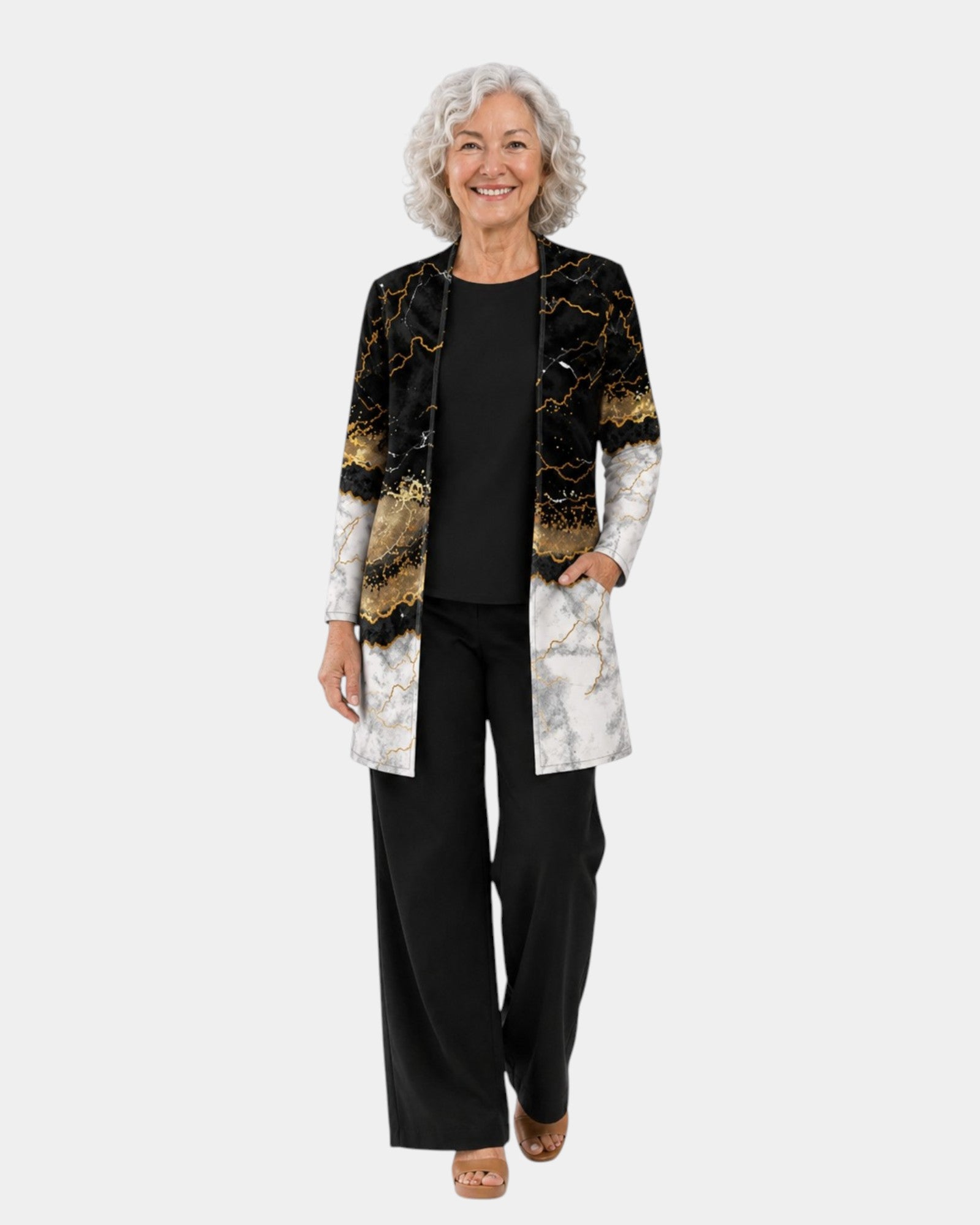 Martha | Ensemble de trois pièces noir et or