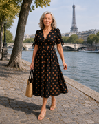 Charlaine | Robe rétro à pois