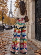 Violette | Pantalons Fleurs Élégants