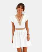 Hava | Robe courte à décolleté en V
