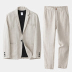 Lucas | Costume en Lin au Coup Classique