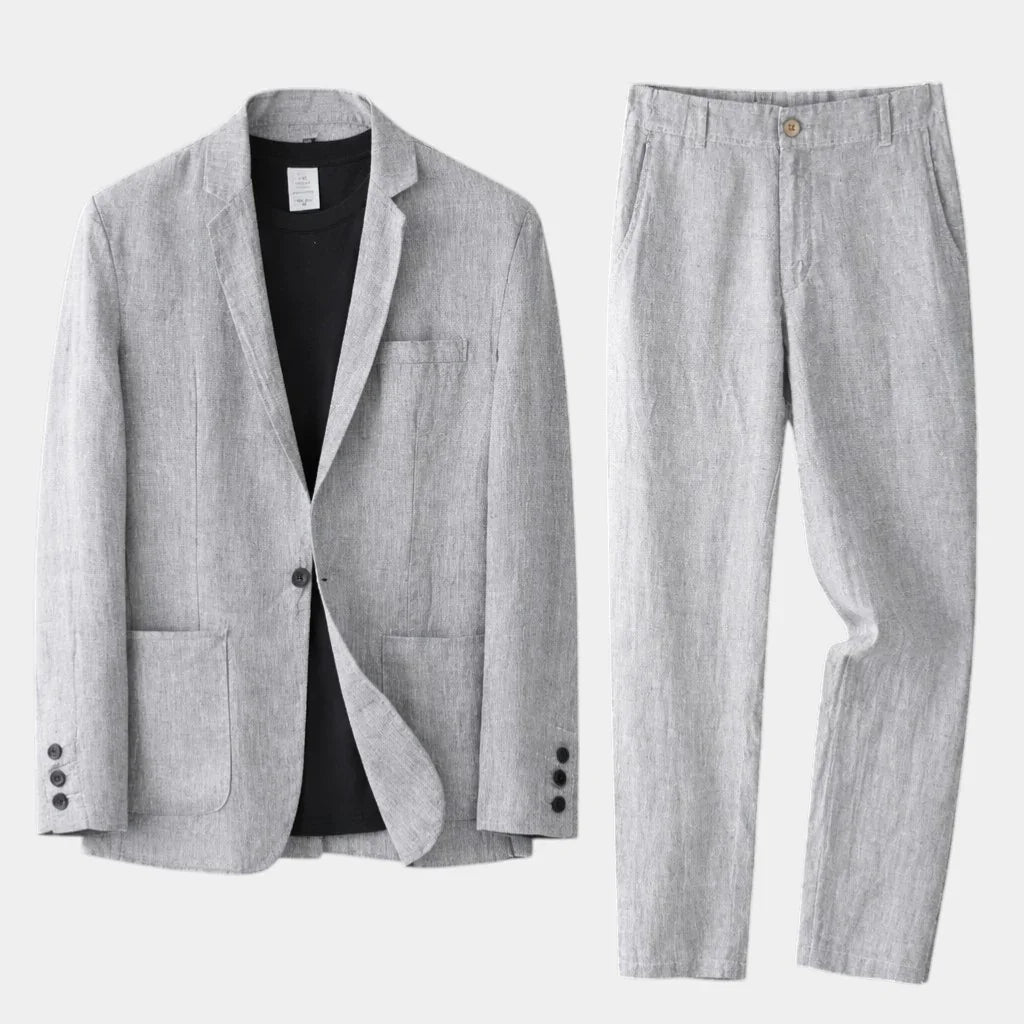 Lucas | Costume en Lin au Coup Classique