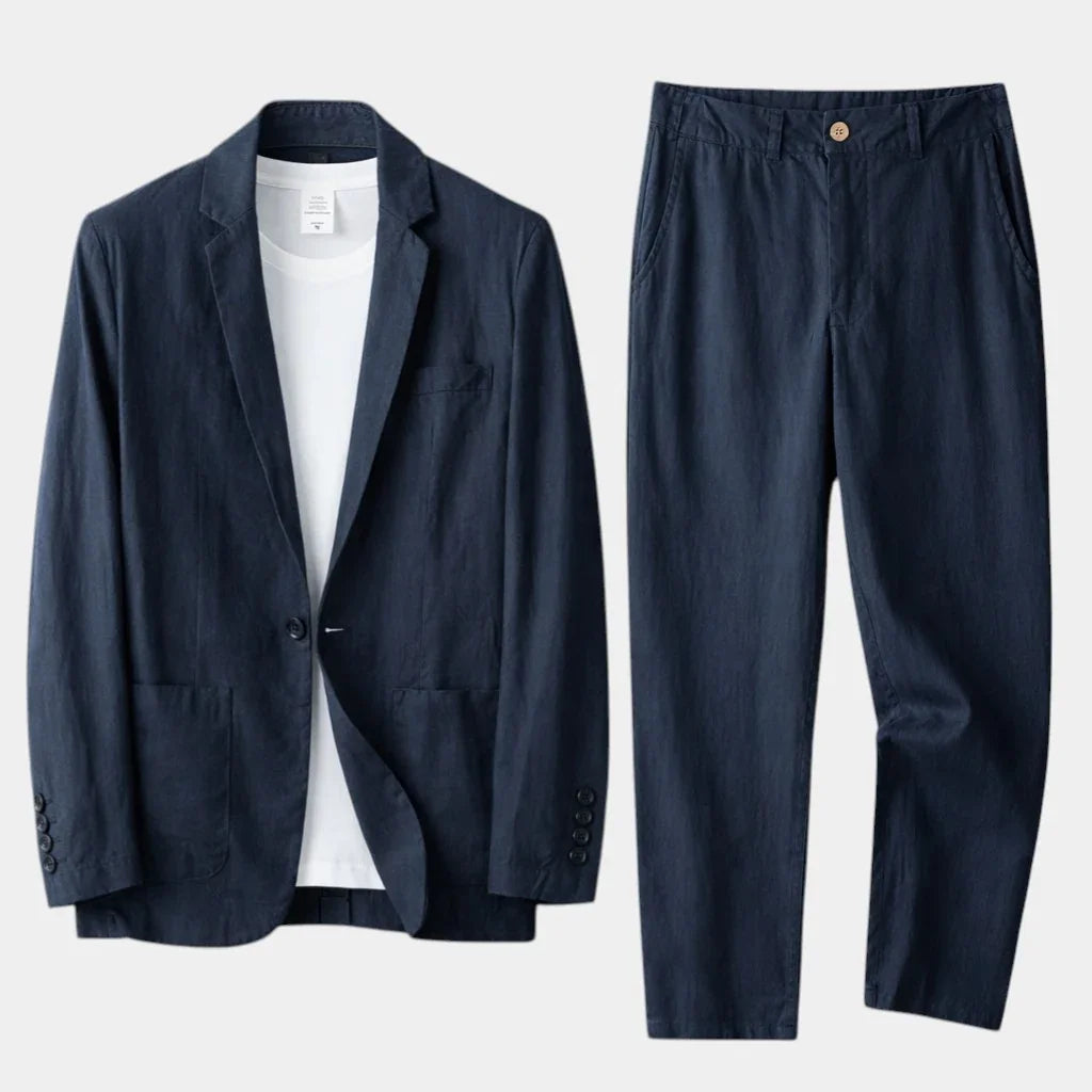 Lucas | Costume en Lin au Coup Classique