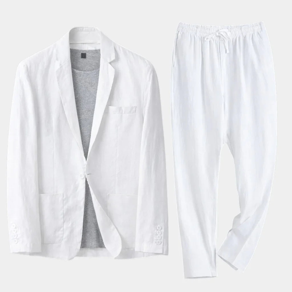 Lucas | Costume en Lin au Coup Classique