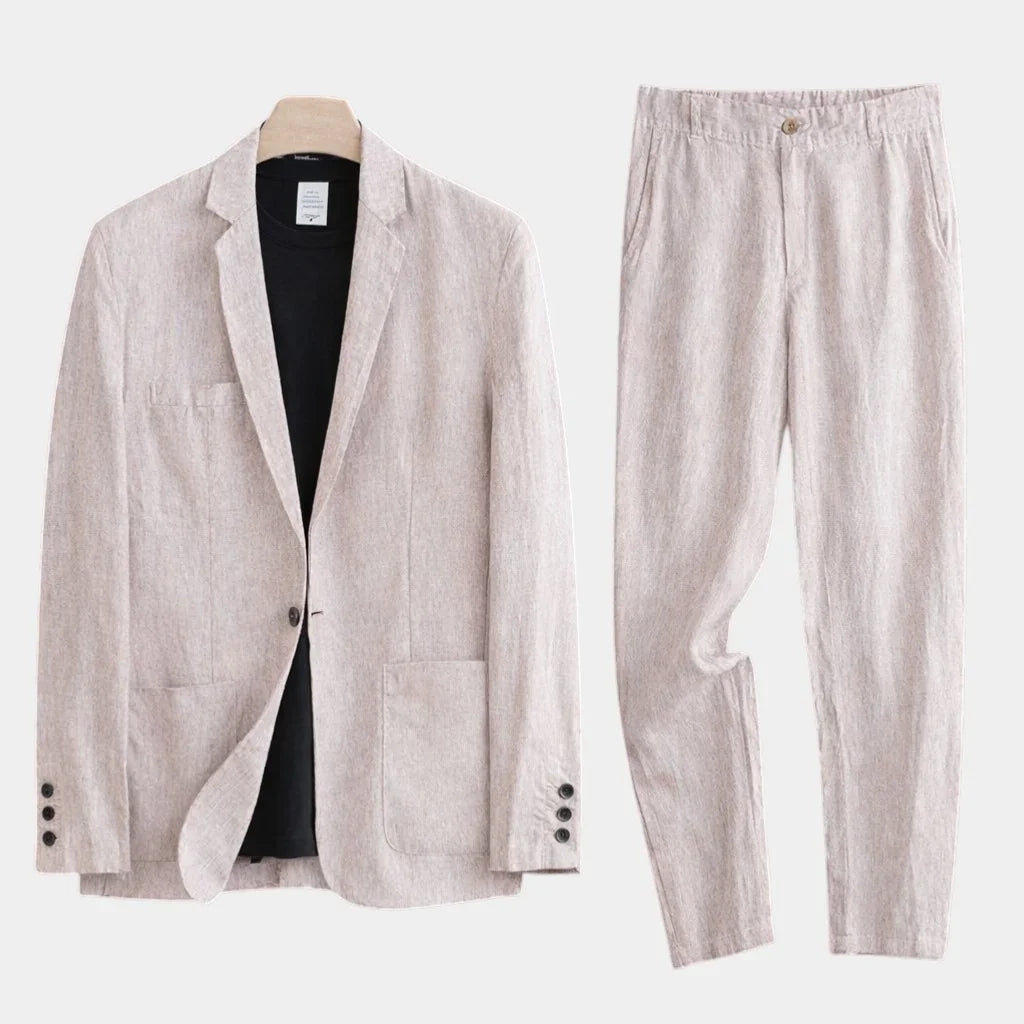 Lucas | Costume en Lin au Coup Classique