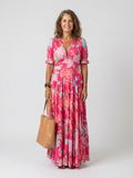 Césarie | Robe longue à fleurs