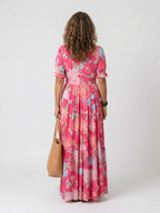 Césarie | Robe longue à fleurs