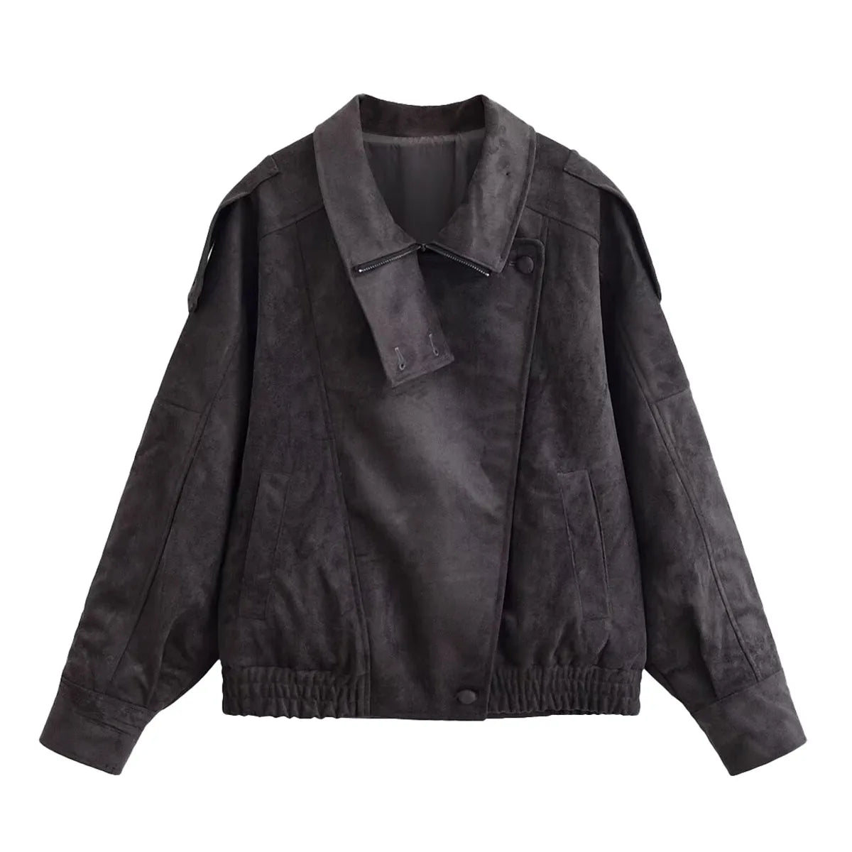 Aurésia | Veste oversize en suédine synthétique