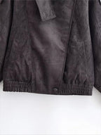 Aurésia | Veste oversize en suédine synthétique