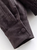 Aurésia | Veste oversize en suédine synthétique