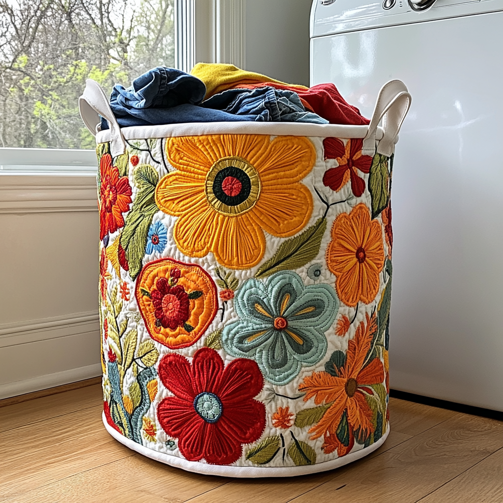 Panier à Linge Floral Joy