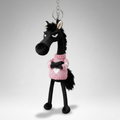 Cheval effronté | Noir et rose Porte-clés