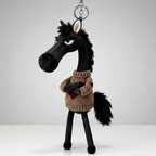 Cheval Audacieux | Noir et Brun Porte-clés