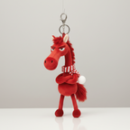 Cheval Audacieux | Porte-clés Rouge et Blanc