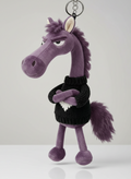 Cheval Audacieux | Violet et Noir Porte-clés