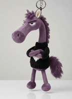 Cheval Audacieux | Violet et Noir Porte-clés