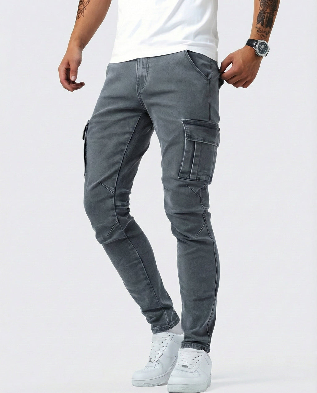Jean | Pantalon Cargo Élastique