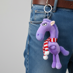 Cheval effronté | Violet et rouge Porte-clés