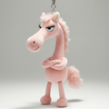 Cheval Audacieux | Porte-clés Rose
