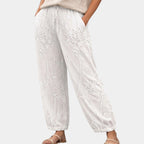 Eleanor | Pantalons Imprimés avec Design de Vignes