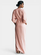 Sidonie | Robe Maxi Minimaliste Rose