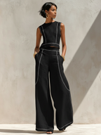 Aymone | Ensemble pantalon et blouse au design moderne