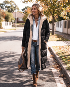 Aurianne | Manteau d’hiver long à capuche
