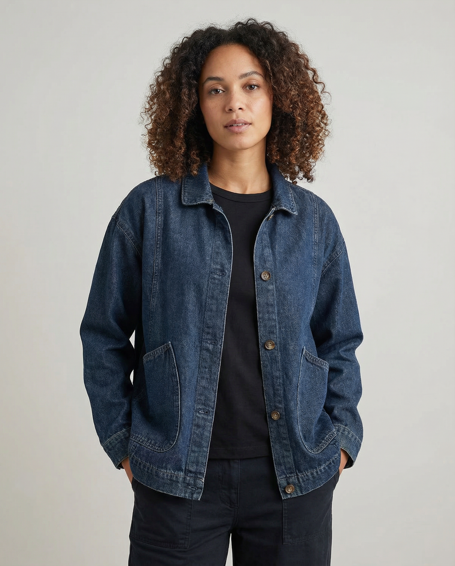 Solianne | Veste en jean longue oversize pour femme