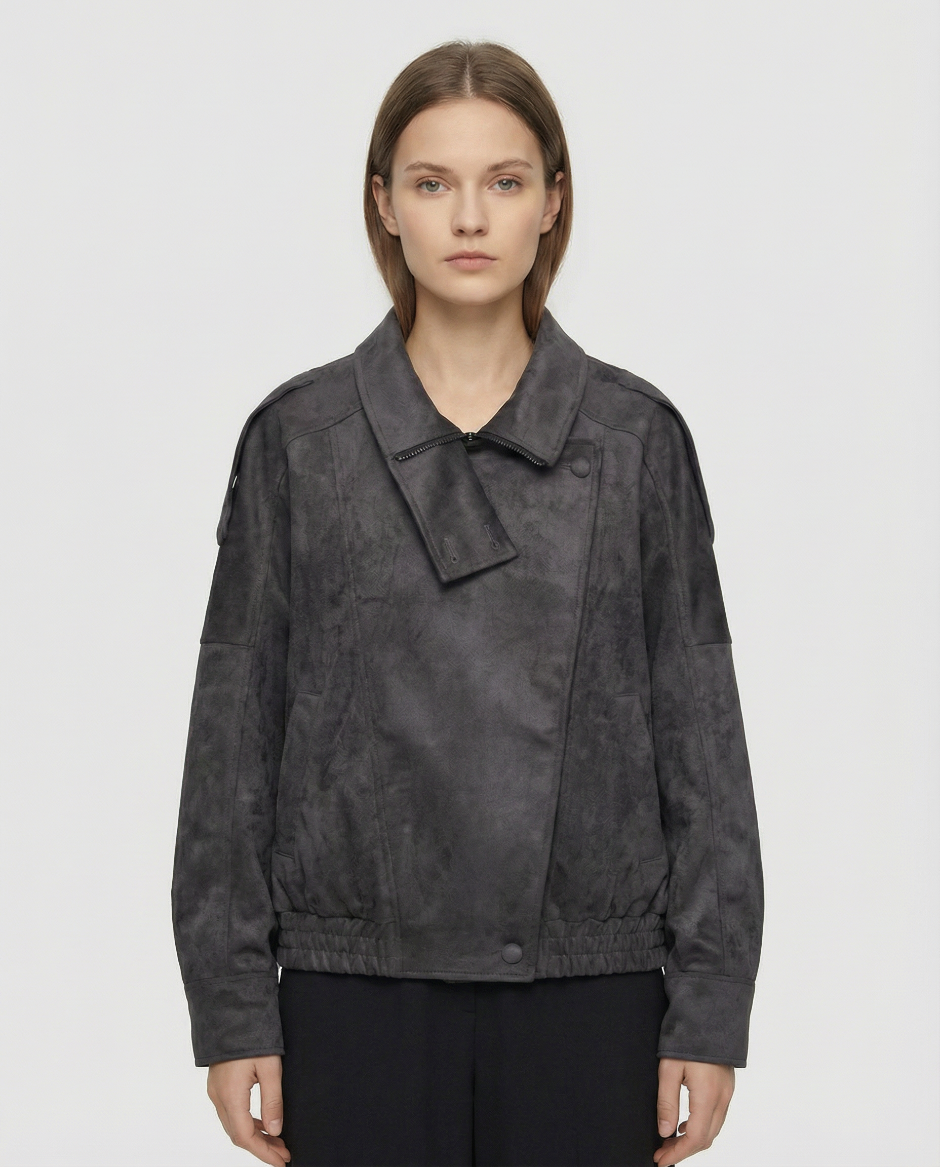 Aurésia | Veste oversize en suédine synthétique