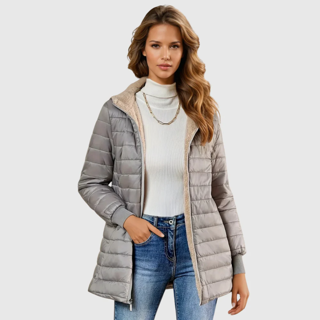 Amandys | Manteau long à manches longues et doublé