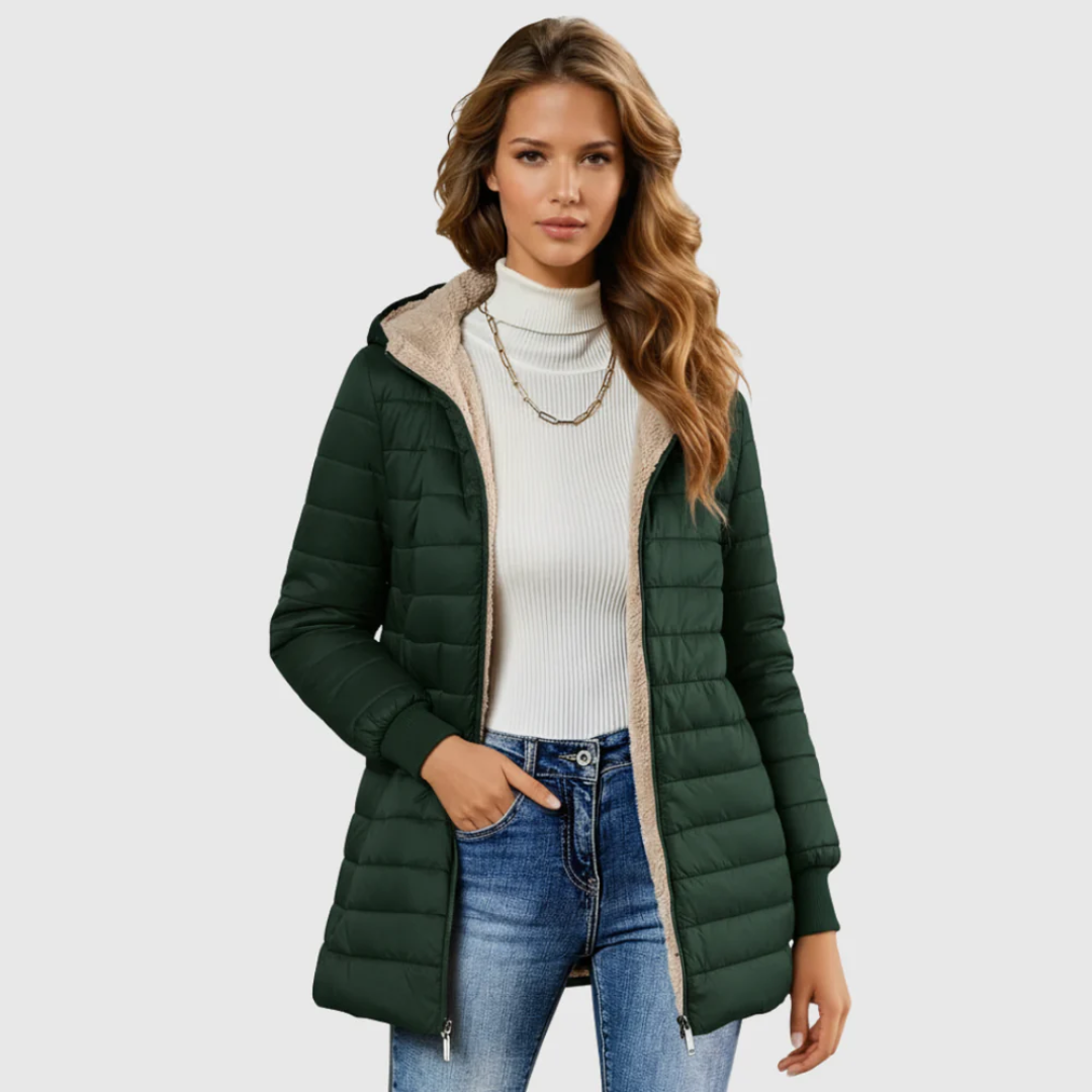 Amandys | Manteau long à manches longues et doublé