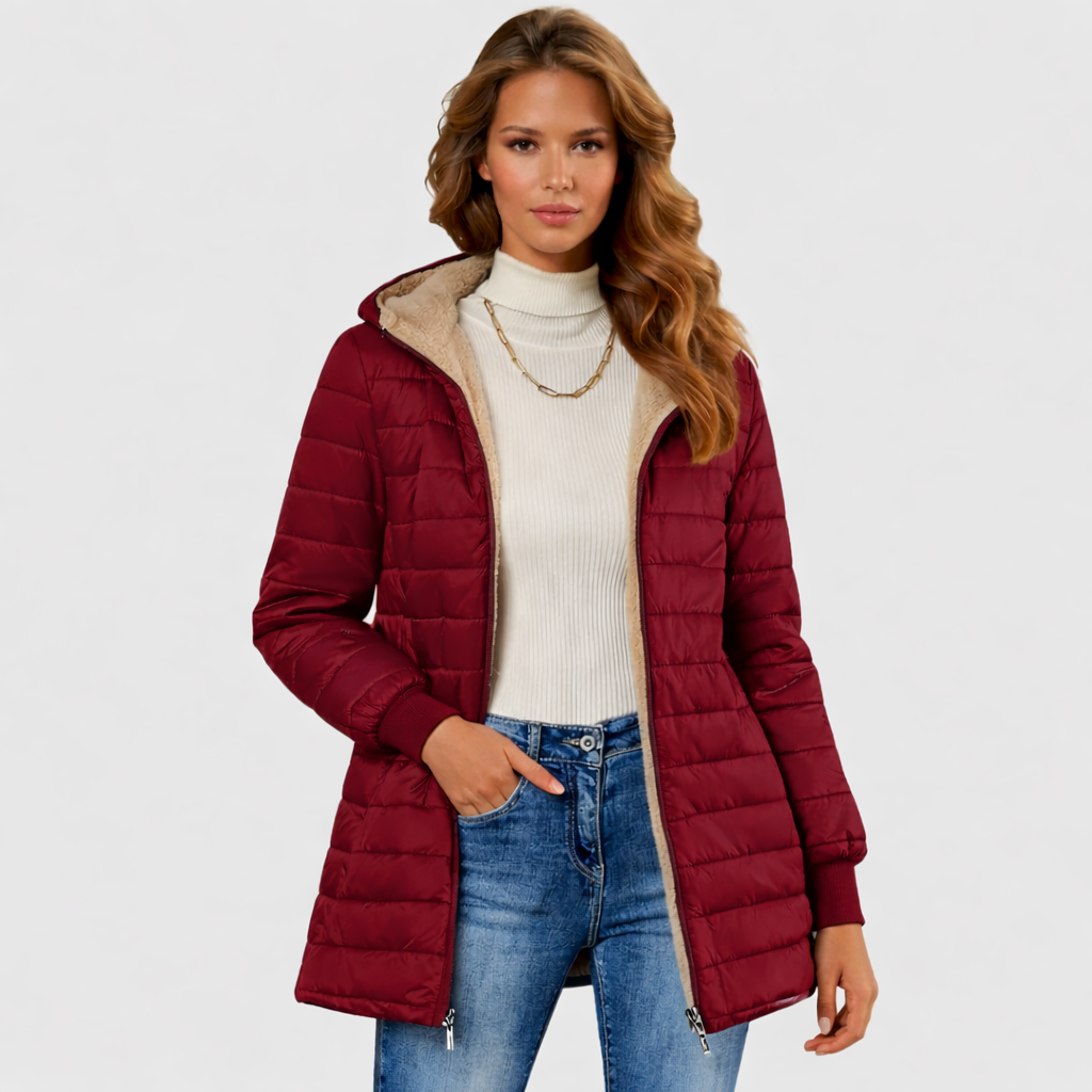Amandys | Manteau long à manches longues et doublé