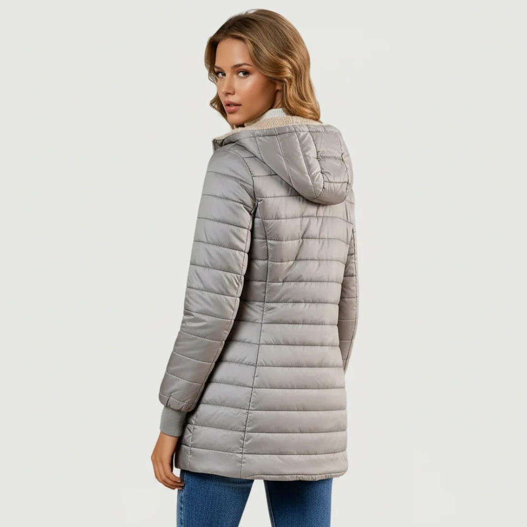 Amandys | Manteau long à manches longues et doublé