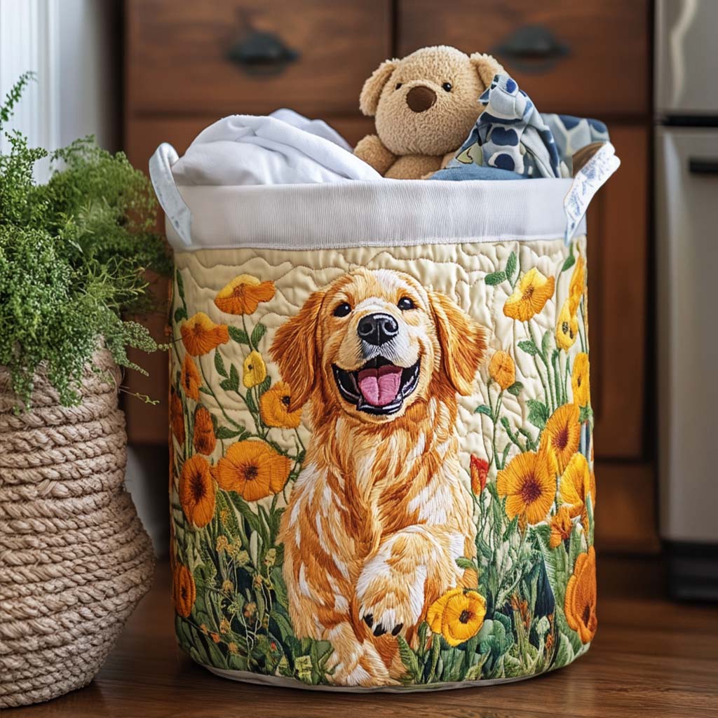 Panier à Linge Heureux Golden Pup