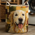 Panier à linge Golden Retriever Heureux