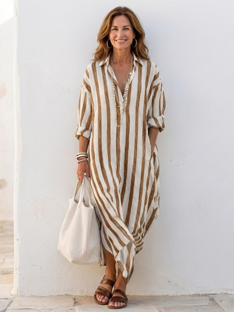 Nantilde | Robe rayée