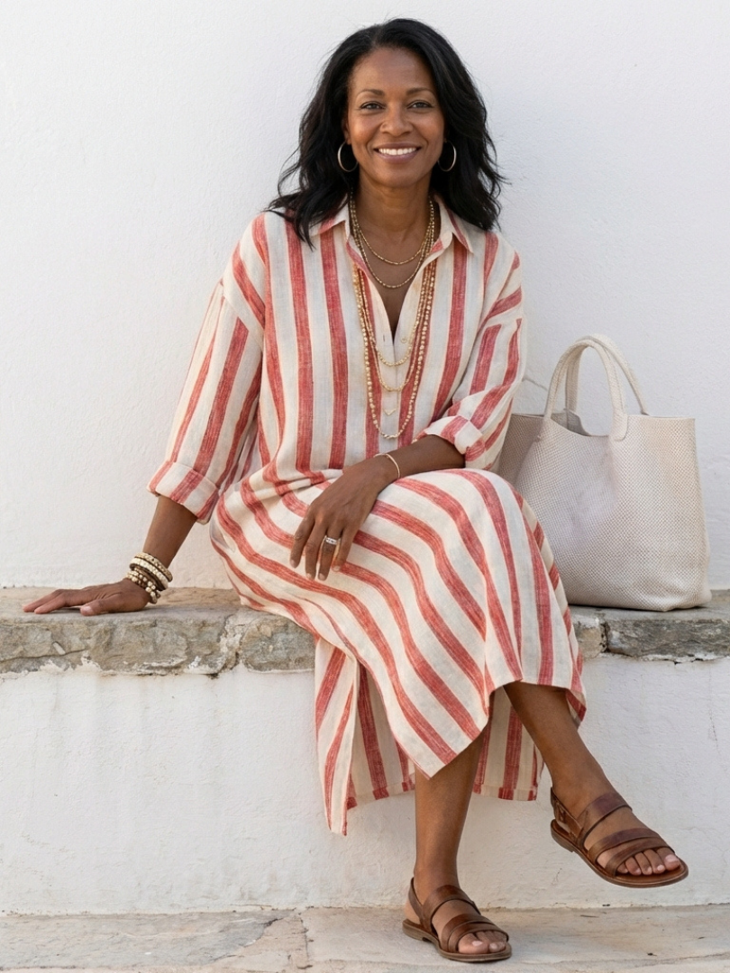 Nantilde | Robe rayée