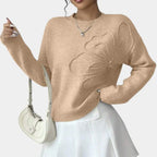 Alma | Pull à Fleurs Tricoté