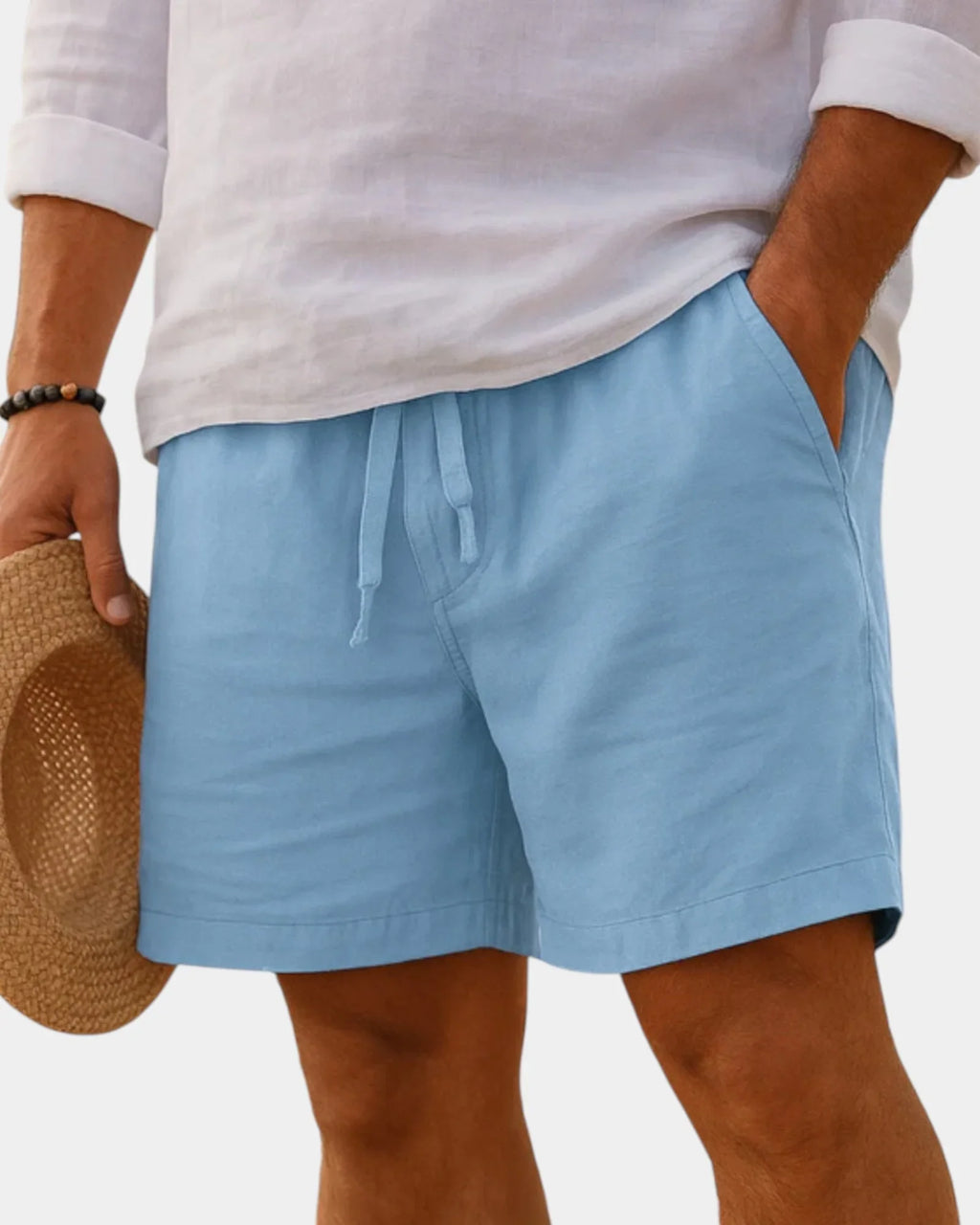 Lucas | Short en coton et lin