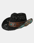 Paola | Chapeau de cowboy tressé
