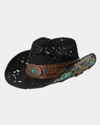 Paola | Chapeau de cowboy tressé