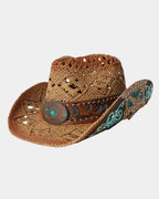 Paola | Chapeau de cowboy tressé