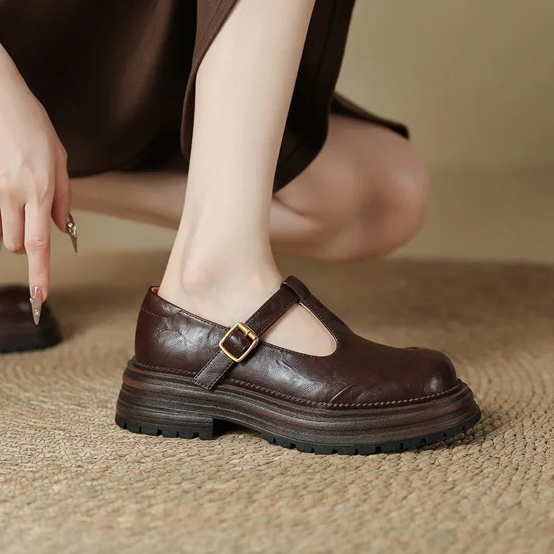 Mary Janes | Élégante Chaussure en Cuir