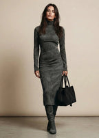 Sara | Robe Midi en Velours